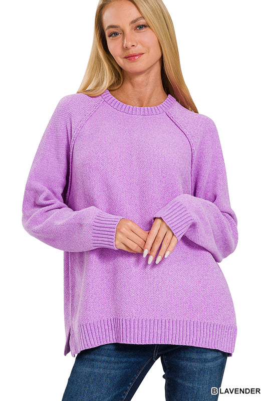 Chenille Raglan Sweater