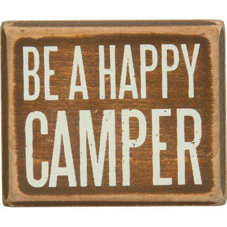 Be A Happy Camper Mini Box Sign
