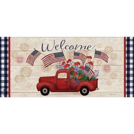 Stars and Stripes Truck Doormat Insert