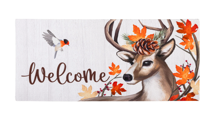 Autumn Deer Wreath Sassafras Switch Mat Insert