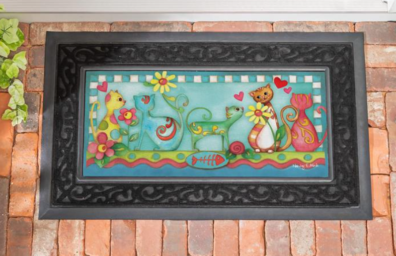 Purrfect Day Sassafras Switch Mat Doormat Insert
