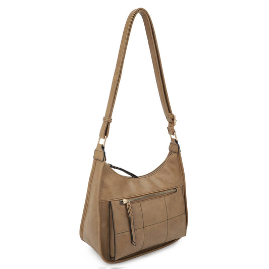 Blossom Women Multi Pocket Slouchy Crossbody Bag