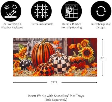 Fall Harvest Pumpkins Sassafras Switch Mat Insert