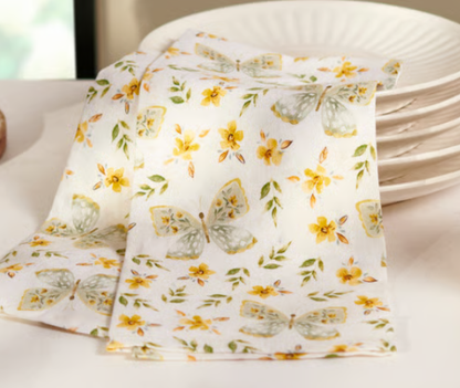 Yellow Butterfly Kitchen Towel
