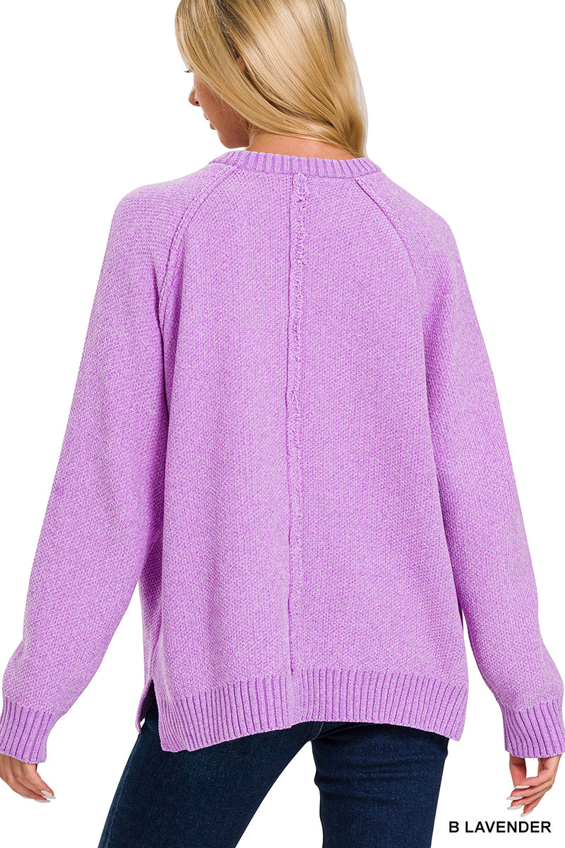 Chenille Raglan Sweater
