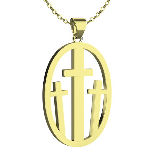 At Calvary 18K Gold Dipped Necklace