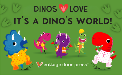Dinos Love Tractors Farm Lift-a-Flap Dinosaur Board Book