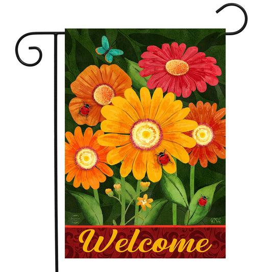 Colorful Daisies Spring Garden Flag 12.5" x 18"