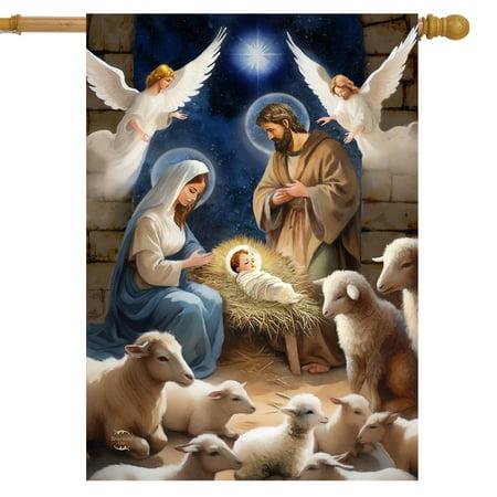 Christ is Born House Flag
