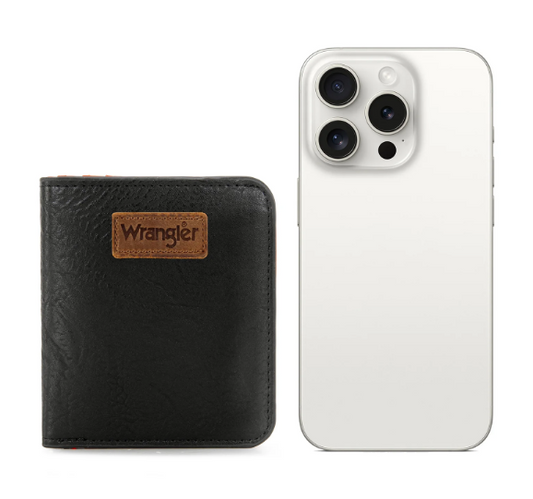 Solid Color Small BI-Fold Wallet RFID Card Holder - Wrangler