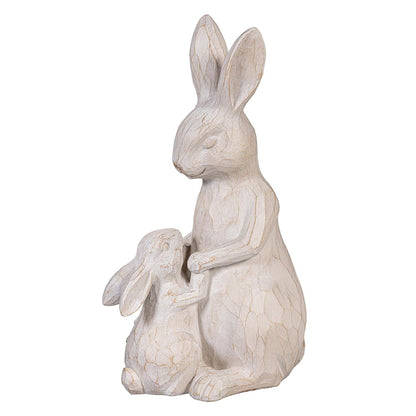 Bunny Blooms Bunny and Baby Bunny Statuary