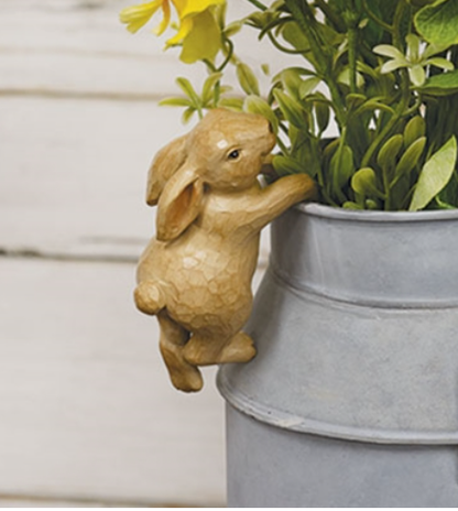 Resin Bunny Planter Hanger