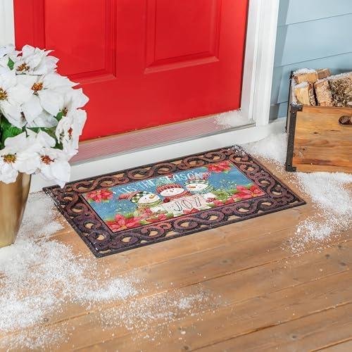 Christmas Cheer Snowman Sassafras Switch Mat Doormat Insert