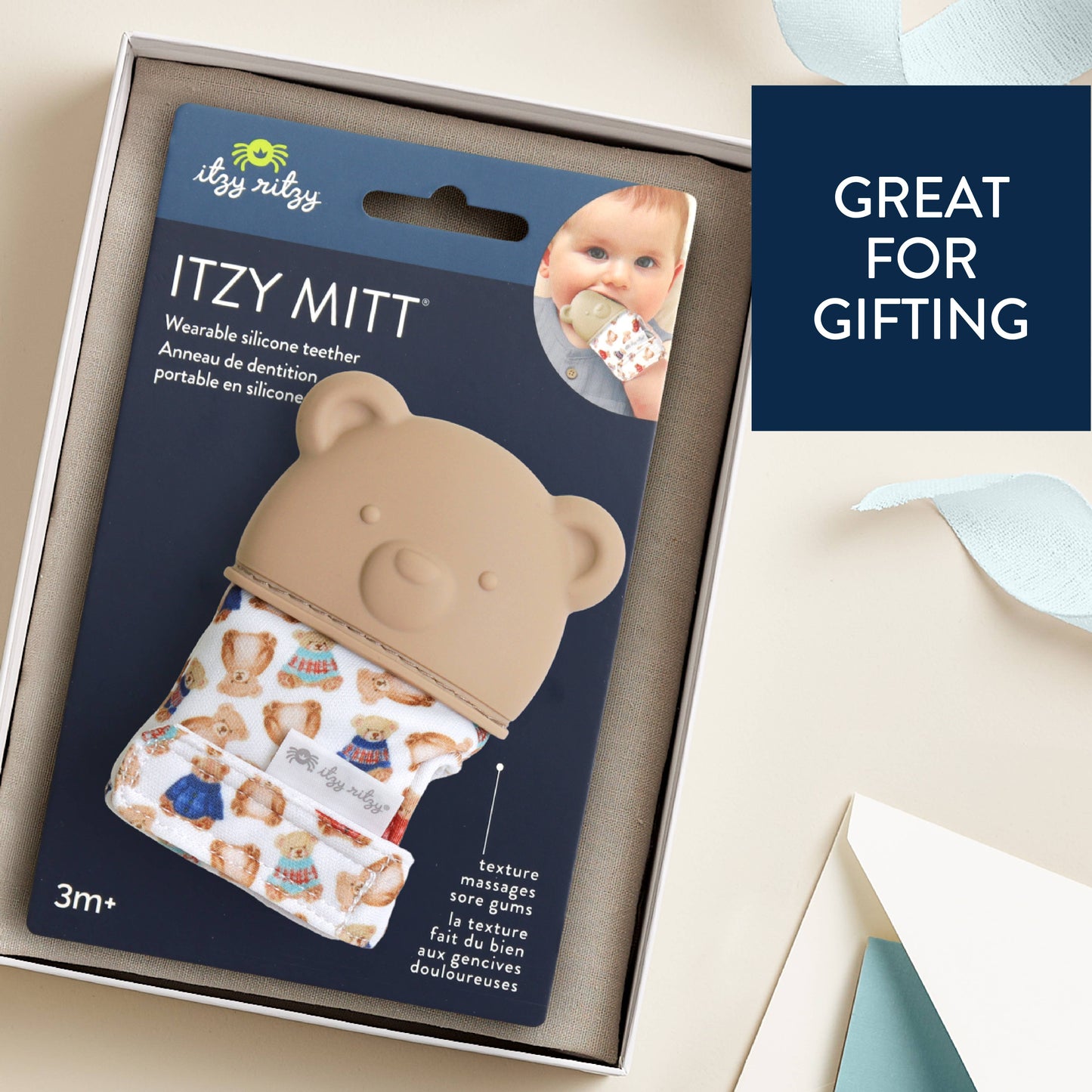Vintage Bear Teething Mitt®- Itzy Ritzy
