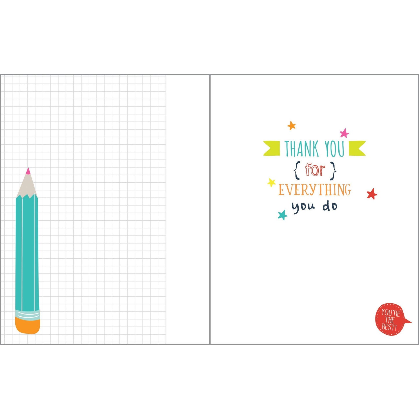 Thank You Greeting Card - Teacher