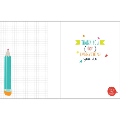 Thank You Greeting Card - Teacher