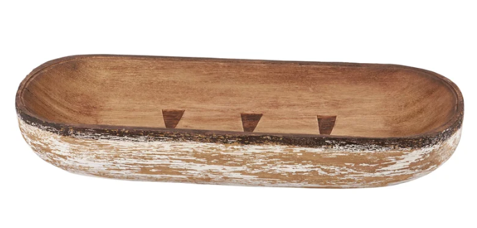 Distressed Wooden Decorative Tray