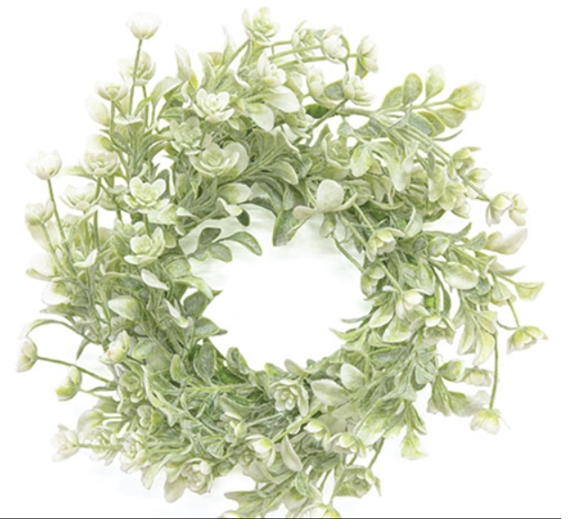 White Star Lavender Buds Candle Ring - 3.5"