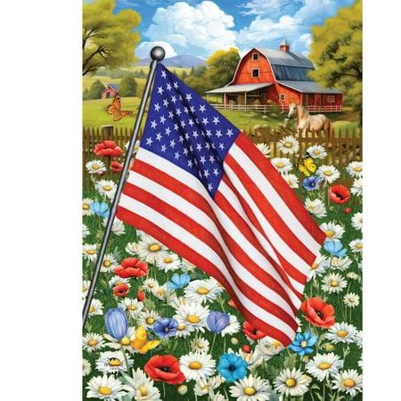 American Flower Field House Flag