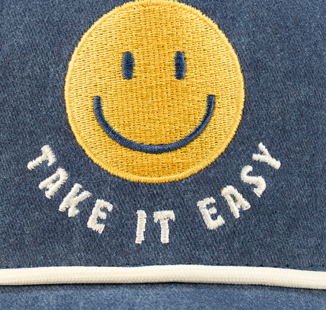 Take It Easy Smiley Face Trucker Hat