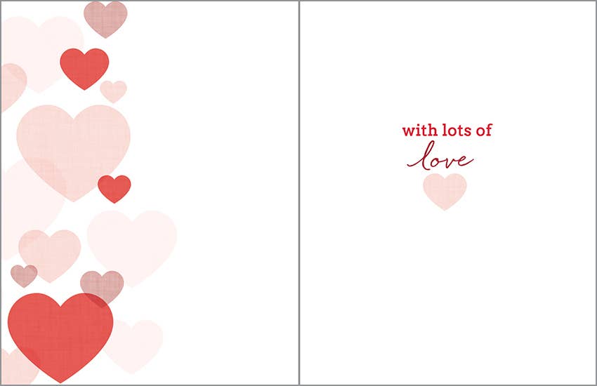 Happy Valentine's Day Hearts Greeting Card