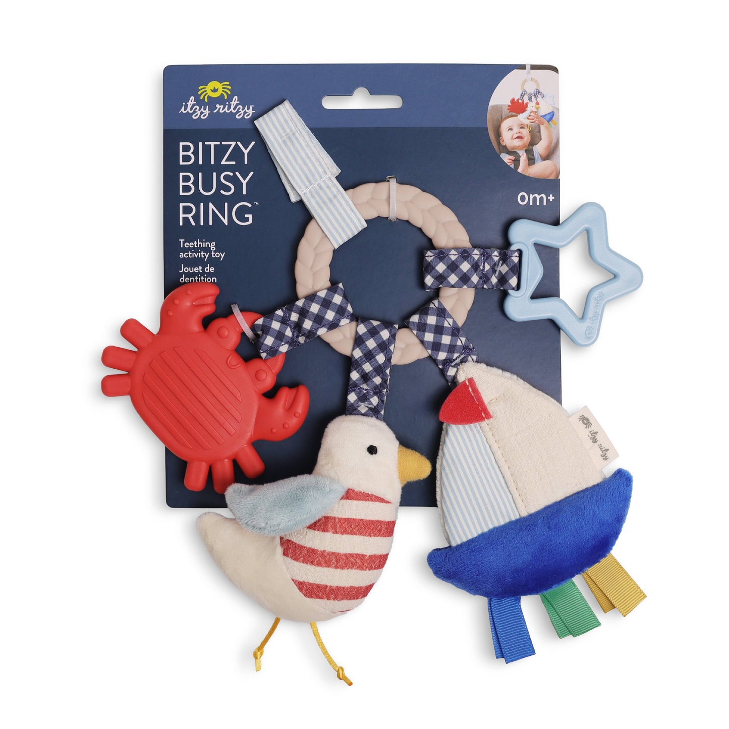 Nautical Bitzy Busy Ring™ - Itzy Ritzy Teether