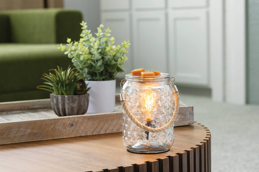 Hobnail & Rope Illumination Fragrance Warmer - Vintage Style Bulb