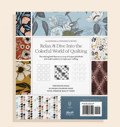 Modern Quilting Coloring Book - by Stephanie Sliwinski (Paperback)
