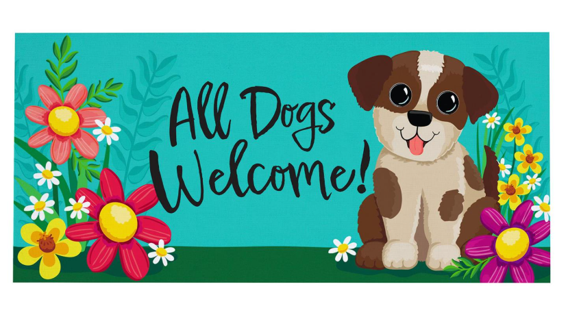 All Dogs Welcome Sassafras Switch Mat Doormat Insert