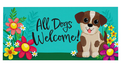 All Dogs Welcome Sassafras Switch Mat Doormat Insert