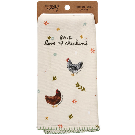 Kitchen Towel Love of Chickens