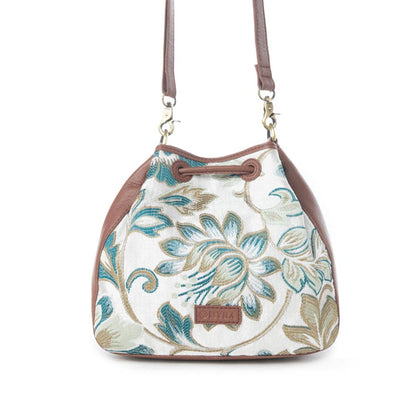 Old Soul Bucket Bag in Alpine White - Myra