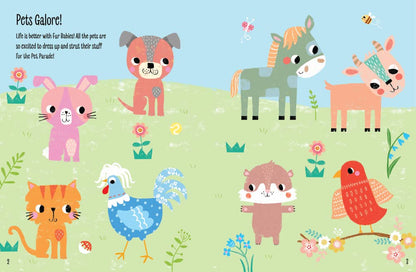 My Sticker Dress-Up: Pets Children's Book