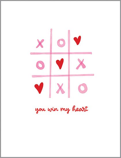 You Win My Heart - Valentine's Day Greeting Card