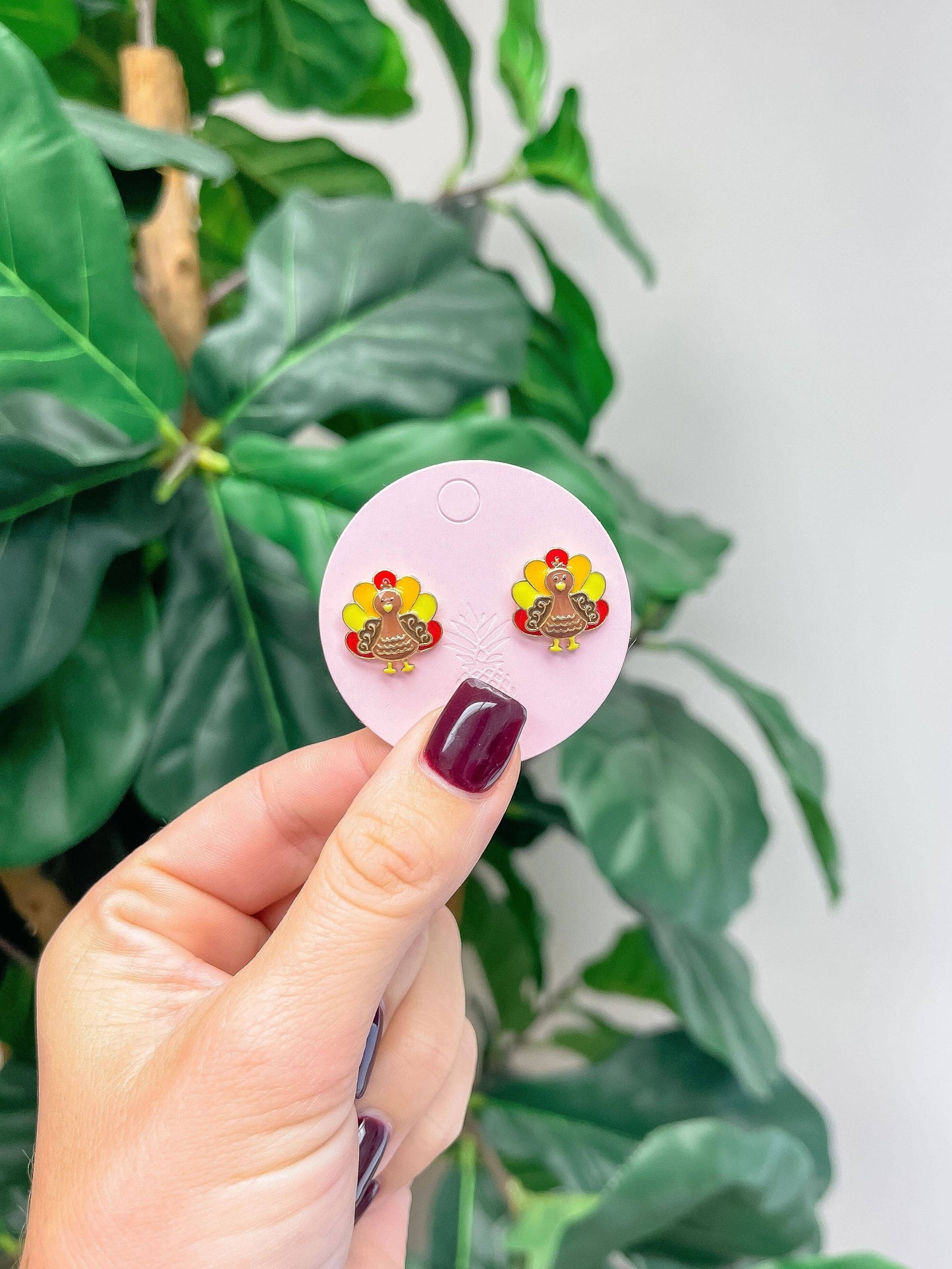 Turkey Enamel Stud Earrings