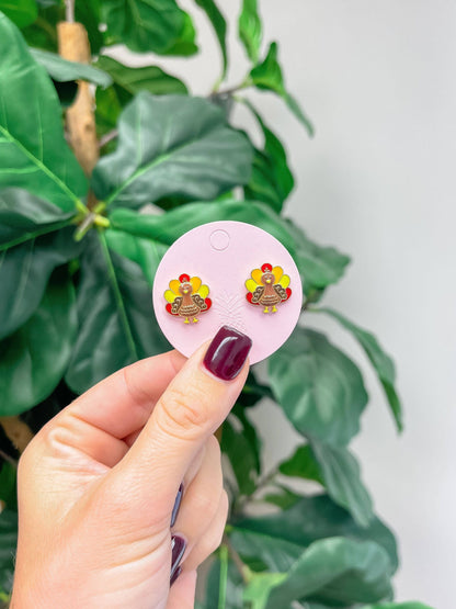 Turkey Enamel Stud Earrings