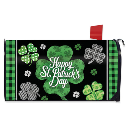 Scattered Shamrocks Mailbox Cover - Oversized