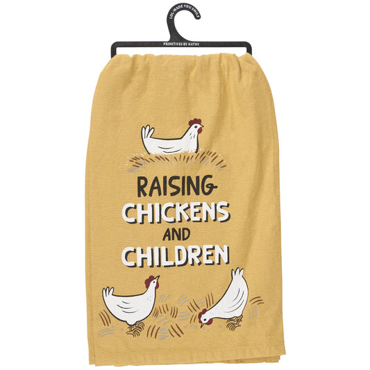 Kitchen Towel Raising Chickens and Children