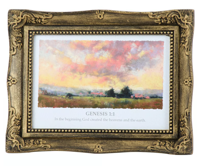 Genesis 1:1 Framed Art - In the Beginning