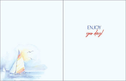 Father's Day Greeting Card - Colorful Sail