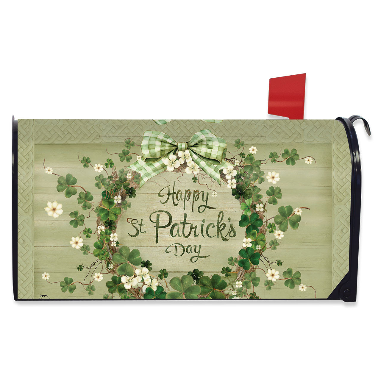 Lucky Wreath Mailbox Cover - Standard Size