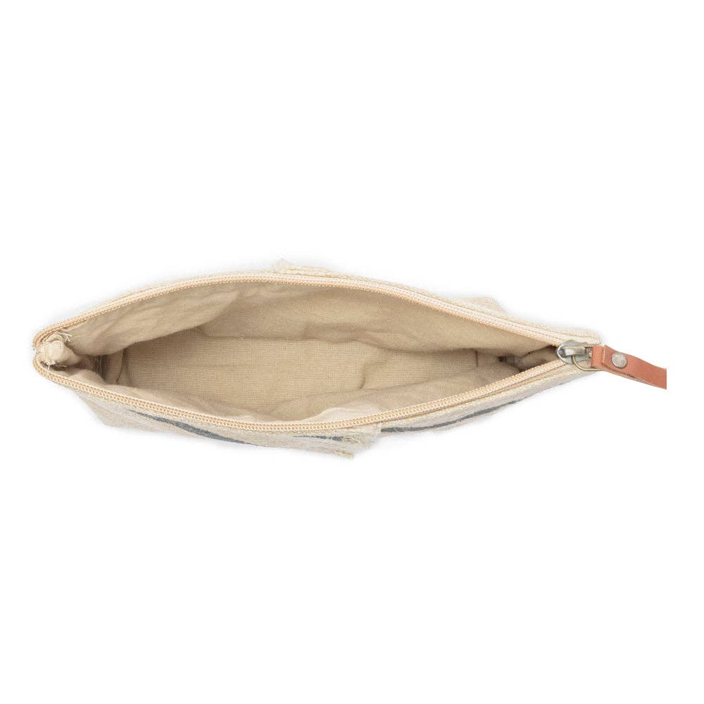 Sierra Loom Pouch in Vintage Beige - Myra Bag