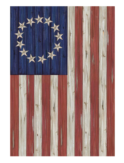Betsy Ross Patriotic Garden Flag - 4th of July 12.5" x 18"