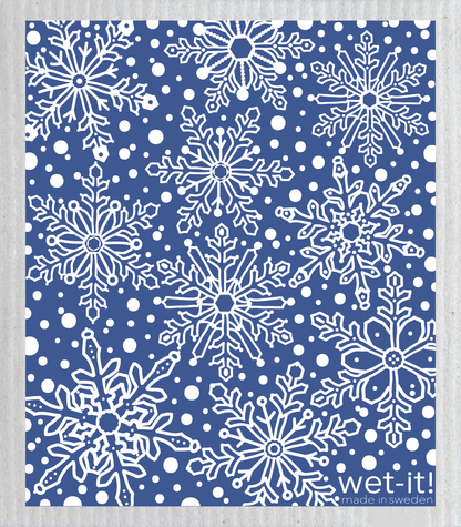 Winter Day Blue Swedish Cloth