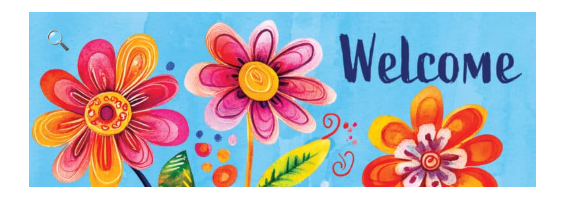 Funky Flowers SIgnature Sign - Custom Decor