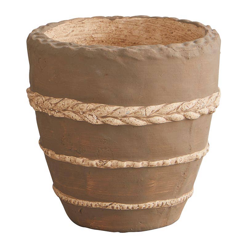Cement Braided Pot