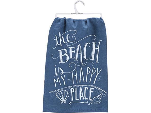 The Beach is My Happy Place Kitchen Towel