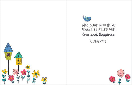 New Home Greeting Card - Home Sweet Home Birds