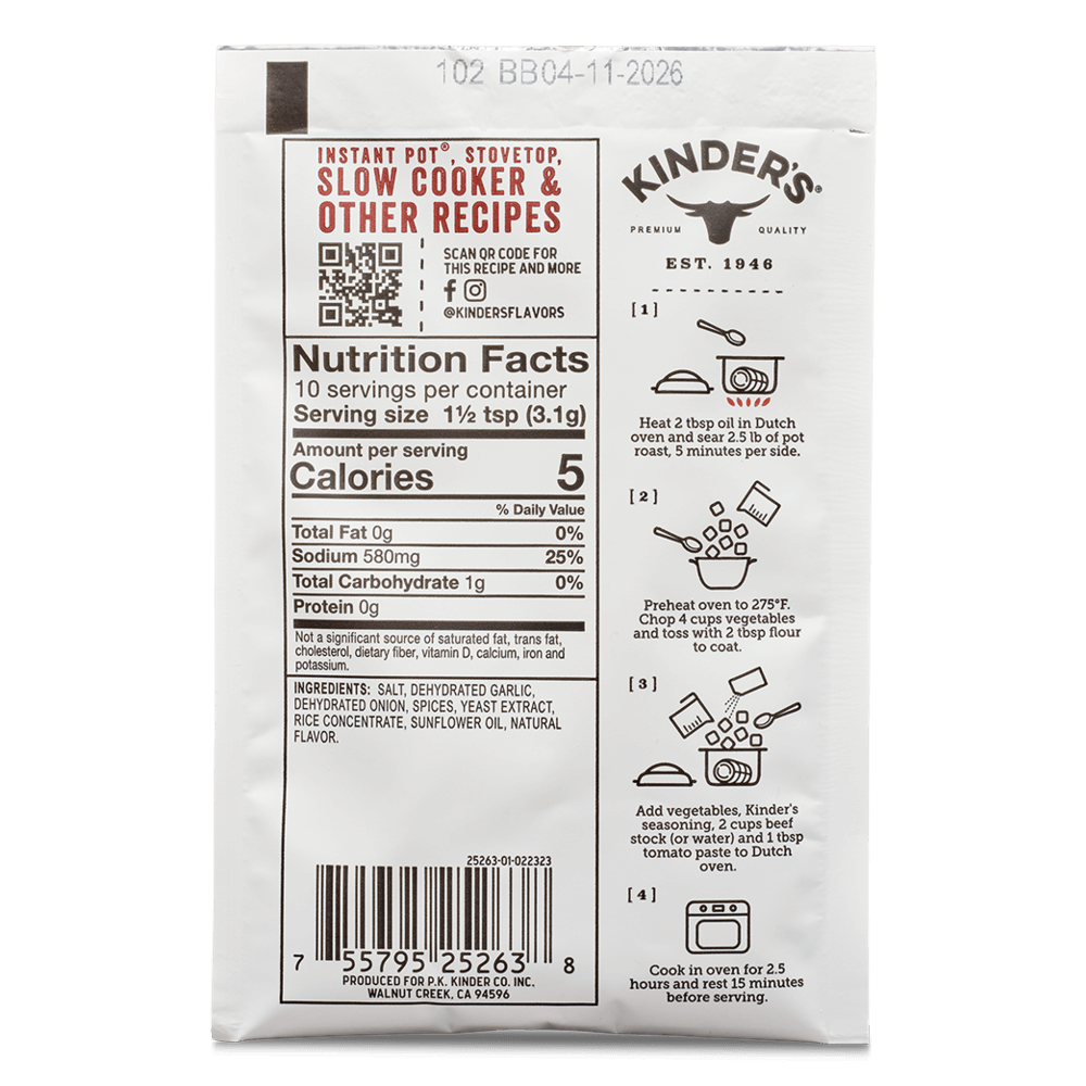 Sunday Pot Roast Stew Seasoning - Kinder's