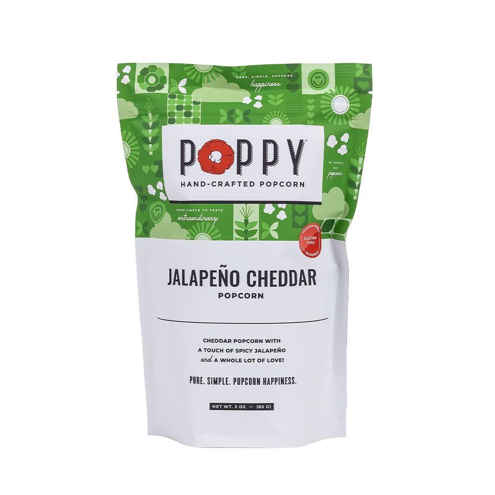 Jalapeño Cheddar Poppy Popcorn